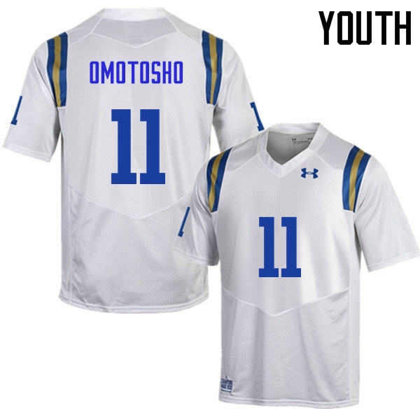 Youth #11 Audie Omotosho UCLA Bruins Under Armour College Football Jerseys Sale-White